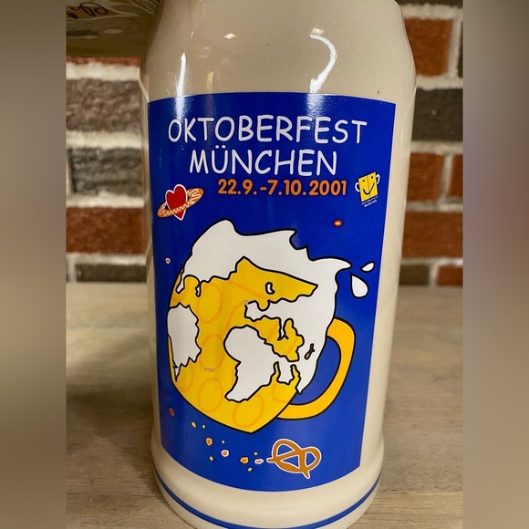 OKTOBERFEST UNLIDDED STEIN 2001 2002 & 2003 OFFICAL RASTAL SIGNED Lot Of 3 - Picture 4 of 16